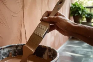 Pintura feita com barro