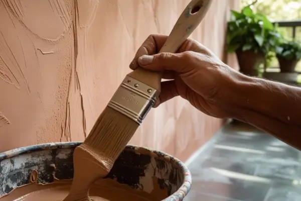 Pintura feita com barro